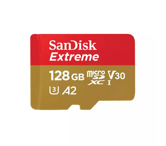 Carte microSDXC Extreme 128Go V30 A2 - SanDisk